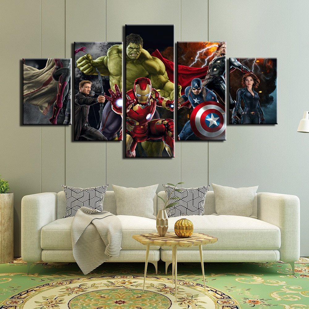 5-delat Avengers-bräda