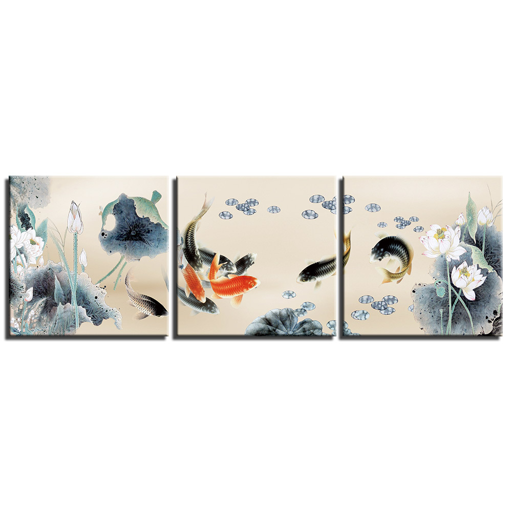 Feng Shui-målning & Koi karp