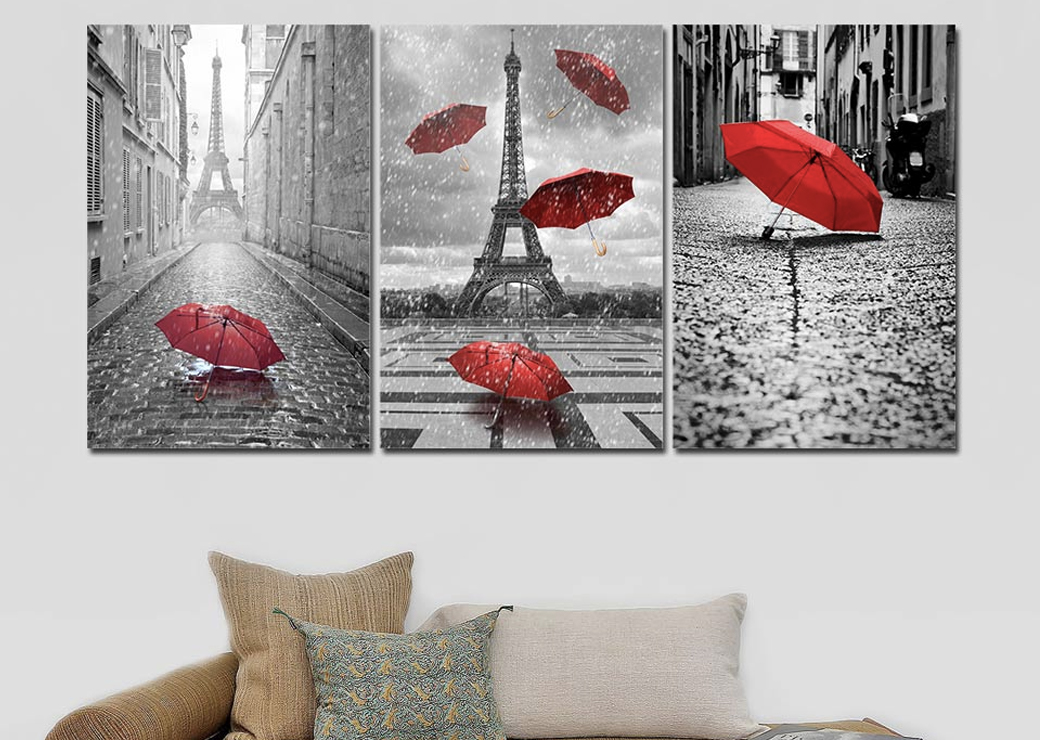 Paris och paraplyer bild Paris bild stad bild Vintage