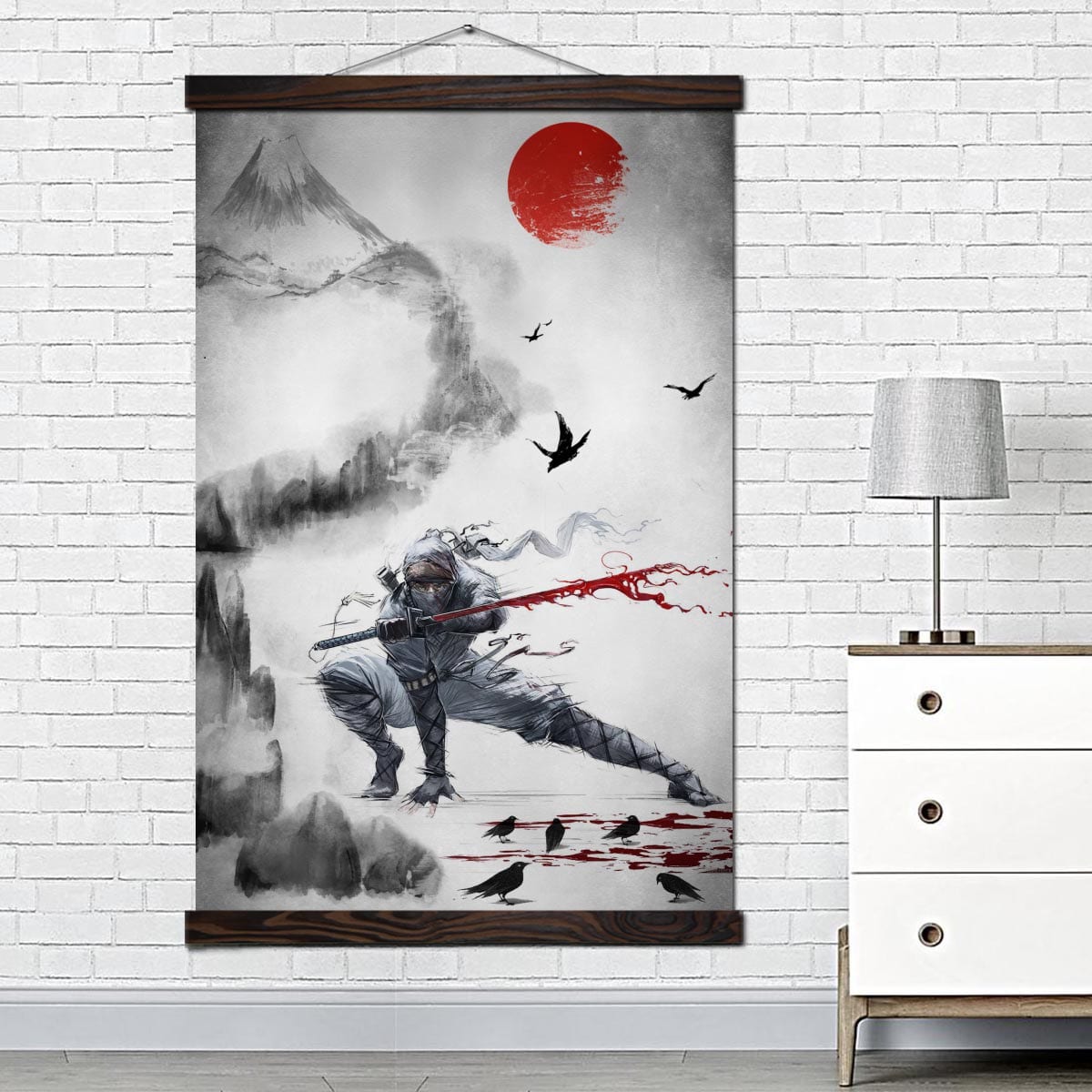 Japansk ninja målning