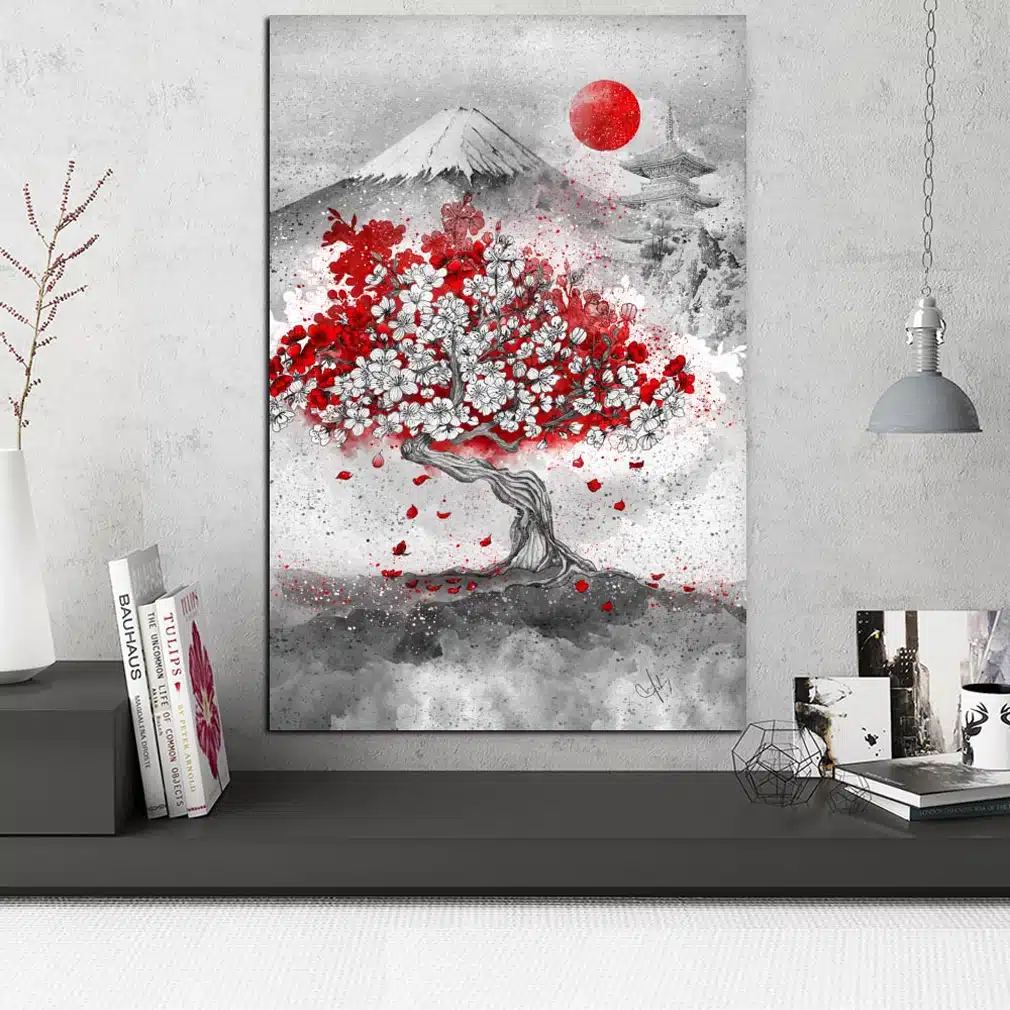 Japanska körsbärsträd bild Japansk bild Japansk bild Världsbild