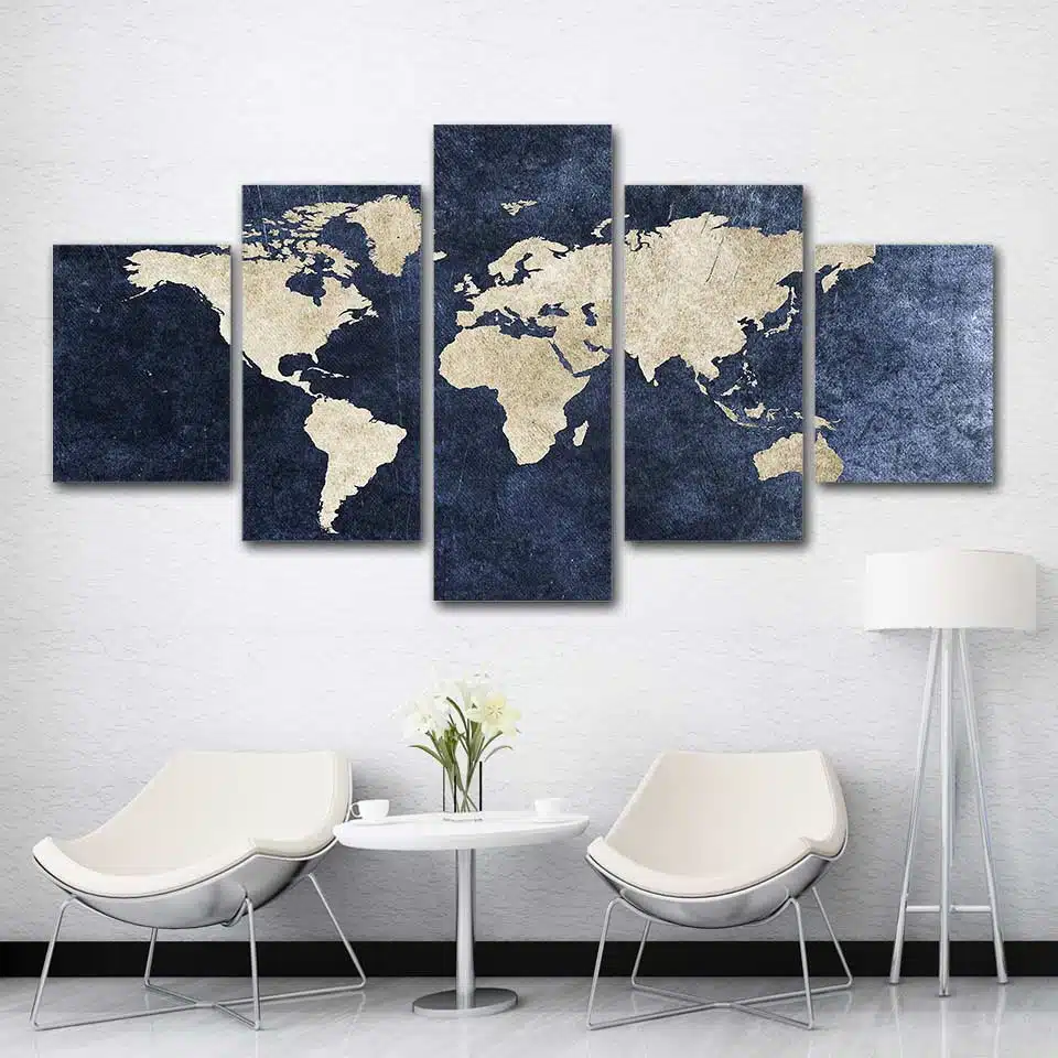 Modern världskarta