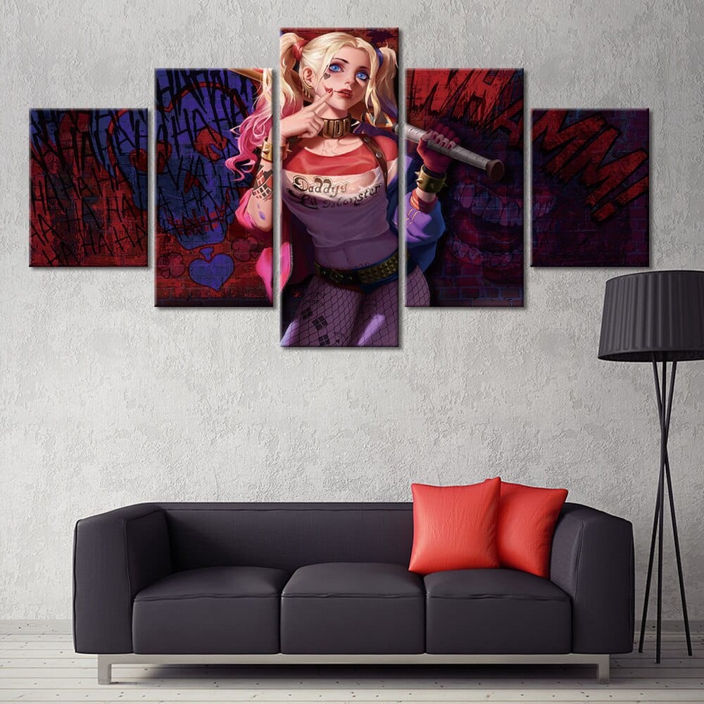 Harley Quinn målning
