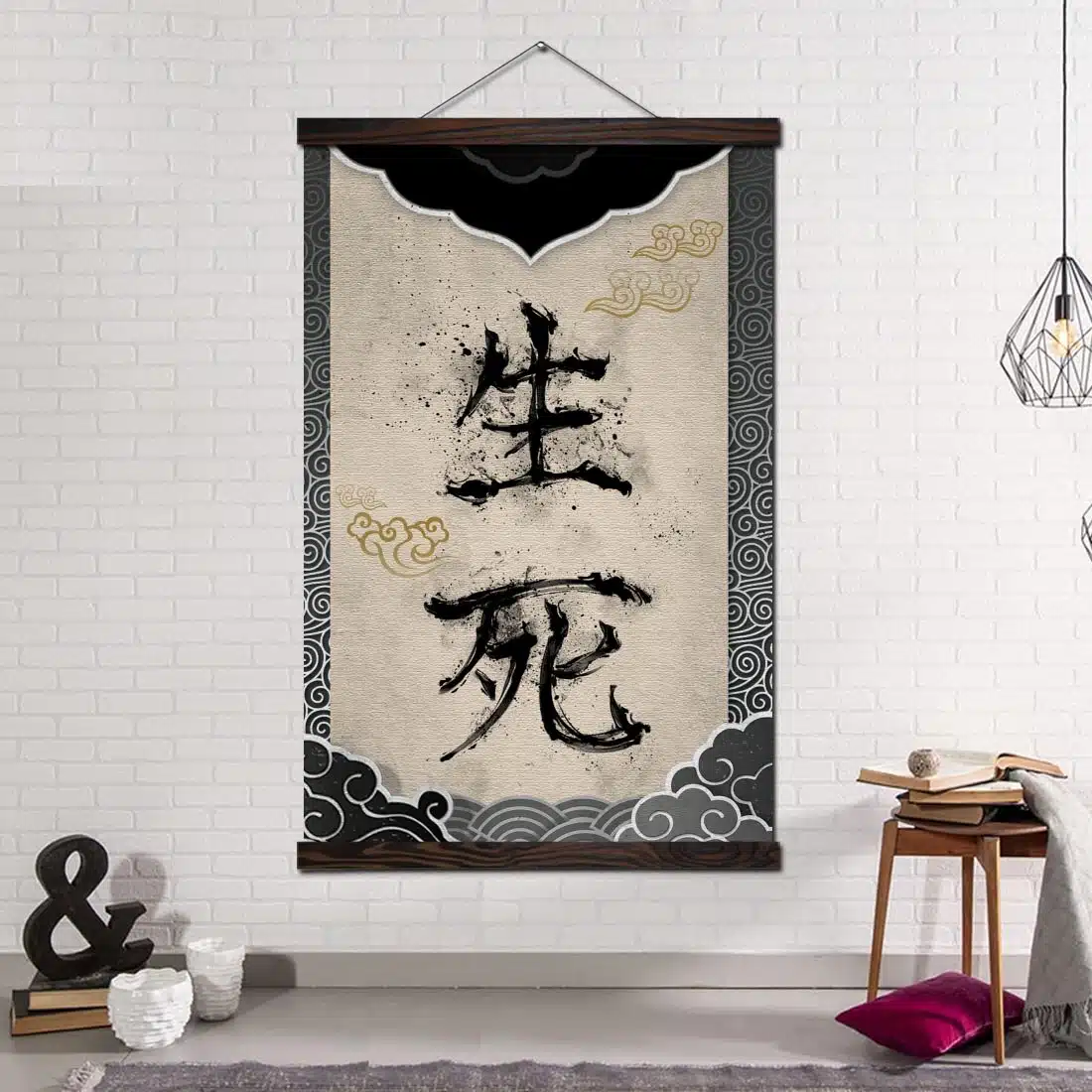 Japansk kalligrafi tavla