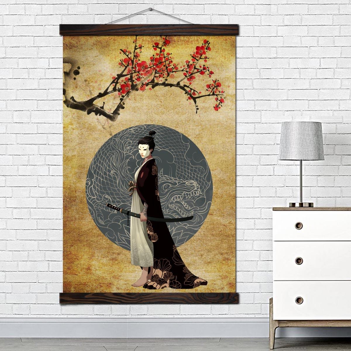 Bild geisha under ett körsbärsträd Bild japansk bild bild värld