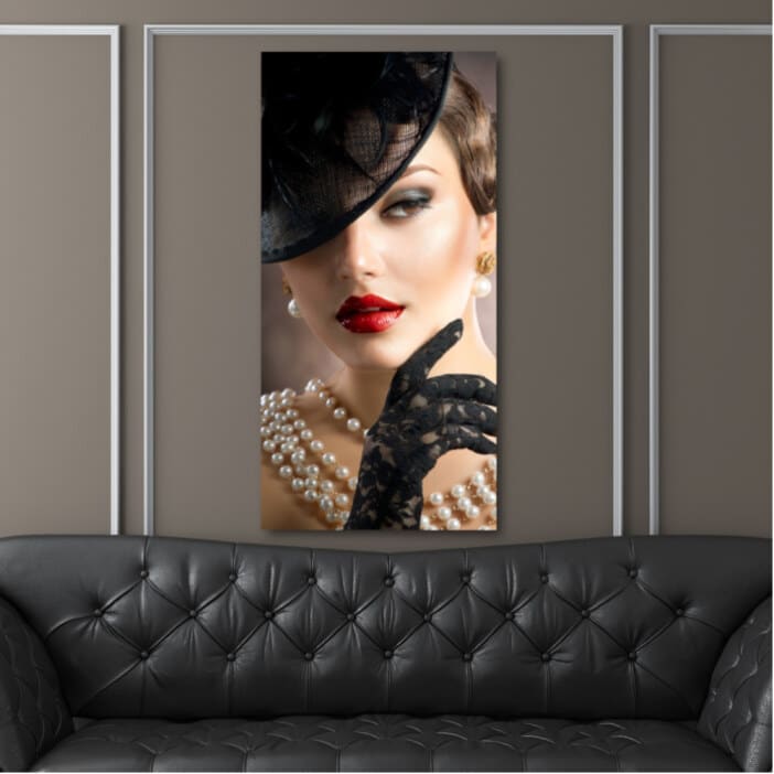 Bord La dame Vintage bord Original målningar