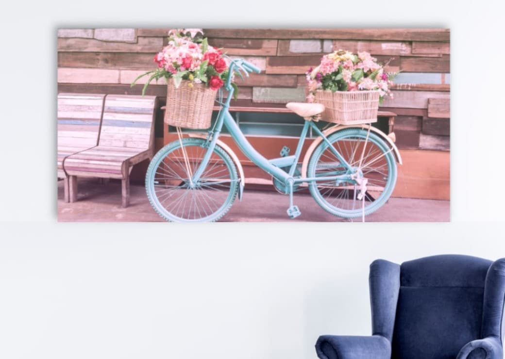 Vintage cykel målning