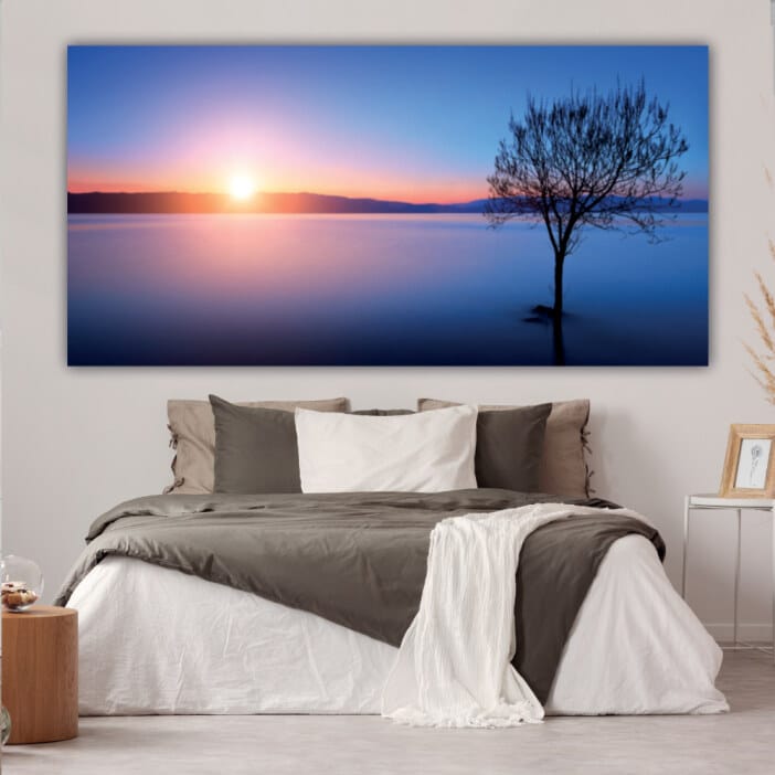 Blå soluppgång bild Natur bild Landskap bild