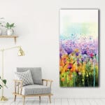 Abstrakt blomma målning abstrakt målning blomma målning natur