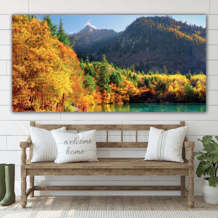 Höst Skogslandskap bild Natur bild Landskap bild
