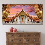Målning Marmor Temple of Thailand Målning World Thai Painting