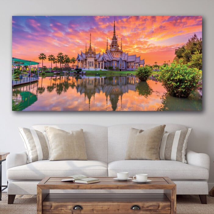 Stor bild av thailändskt tempel Bild av världen Bild av Thailand