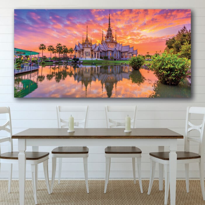 Stor bild av thailändskt tempel Bild av världen Bild av Thailand