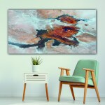 Målning Lake Eyre, Australien Abstrakt målning