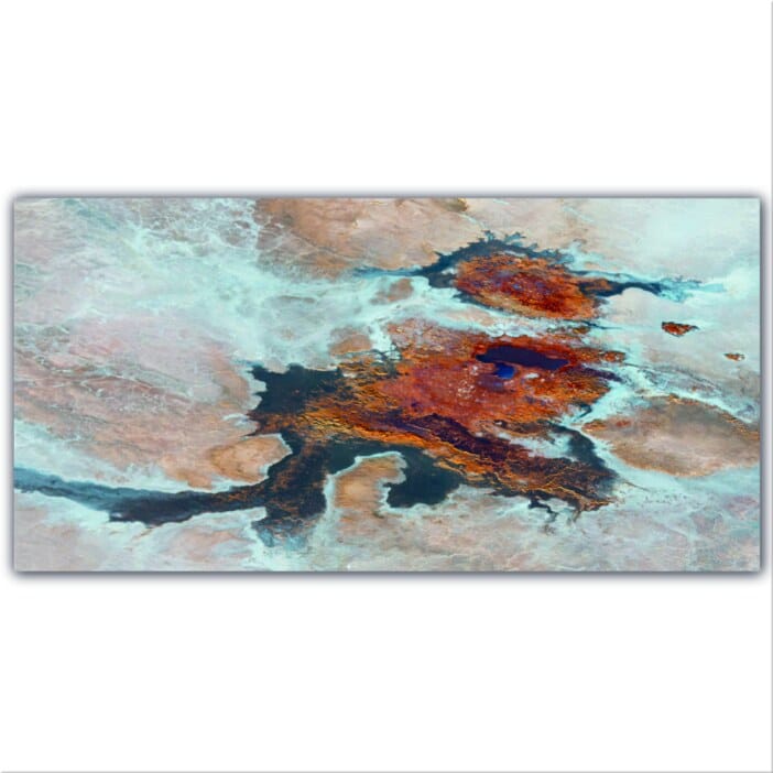 Målning Lake Eyre, Australien Abstrakt målning