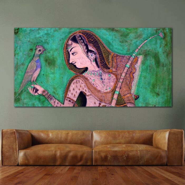 Målning av palatset Indien Vintage målning