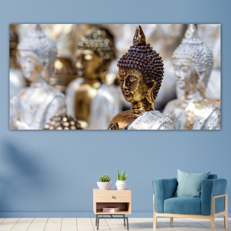 Radiant Buddha målning Zen målning storlek: XXS|XS|S|M|L|XL|XXL