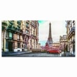 Målning av Eiffeltornet och Red Beetle