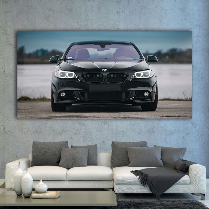 Bild BMW M5 F10 svart Bild BMW Bil Bild Original målningar format: Horisontell