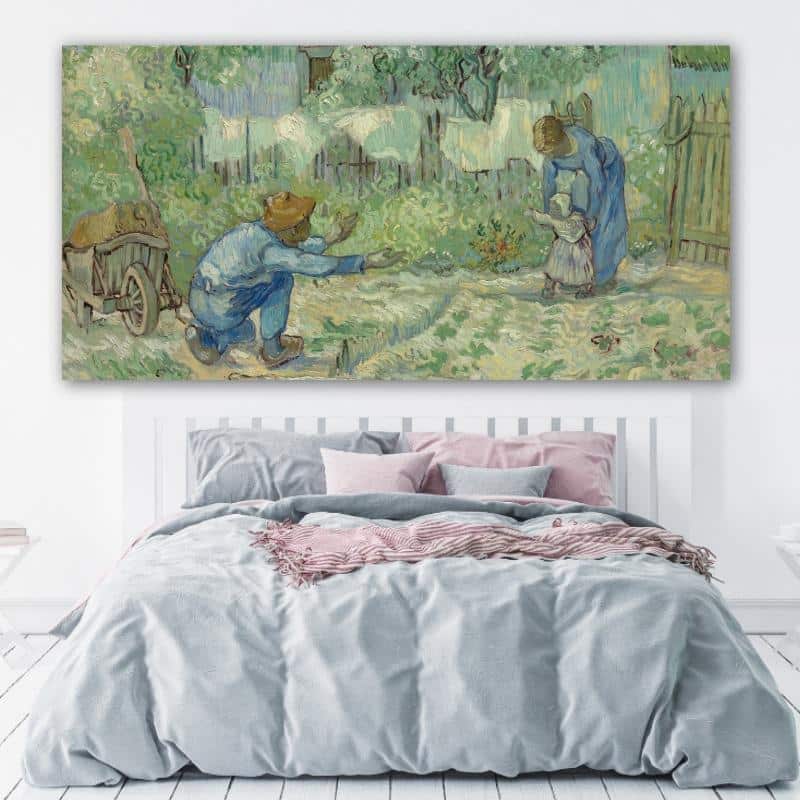 Målning Van Gogh Första steg, efter Millet Painting Artist Painting Van Gogh storlek: XXS|XS|S|M|L|XL|XXL