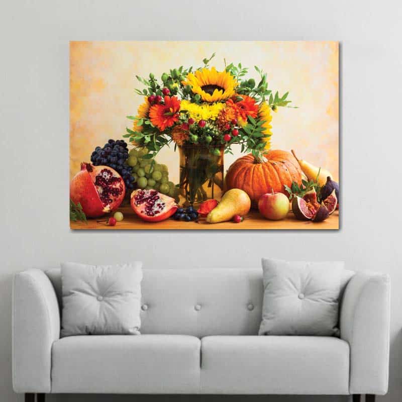 Bild blommor med frukter Bild stilleben Bild stilleben storlek: XS|S|M|L|XL|XXL