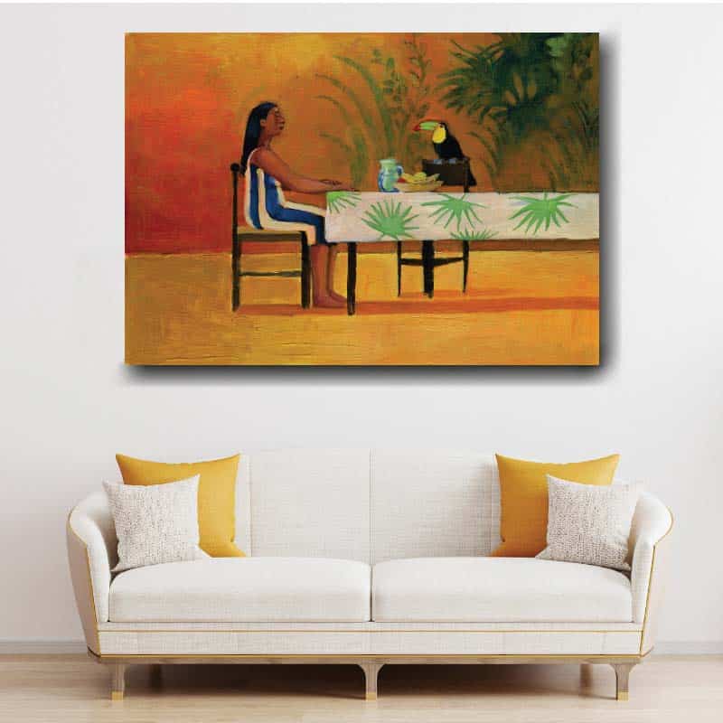 Table Gauguin, en tukan vid mitt bord Table Gauguin Table Artist Painter storlek: XXS|XS|S|M|L|XL|XXL