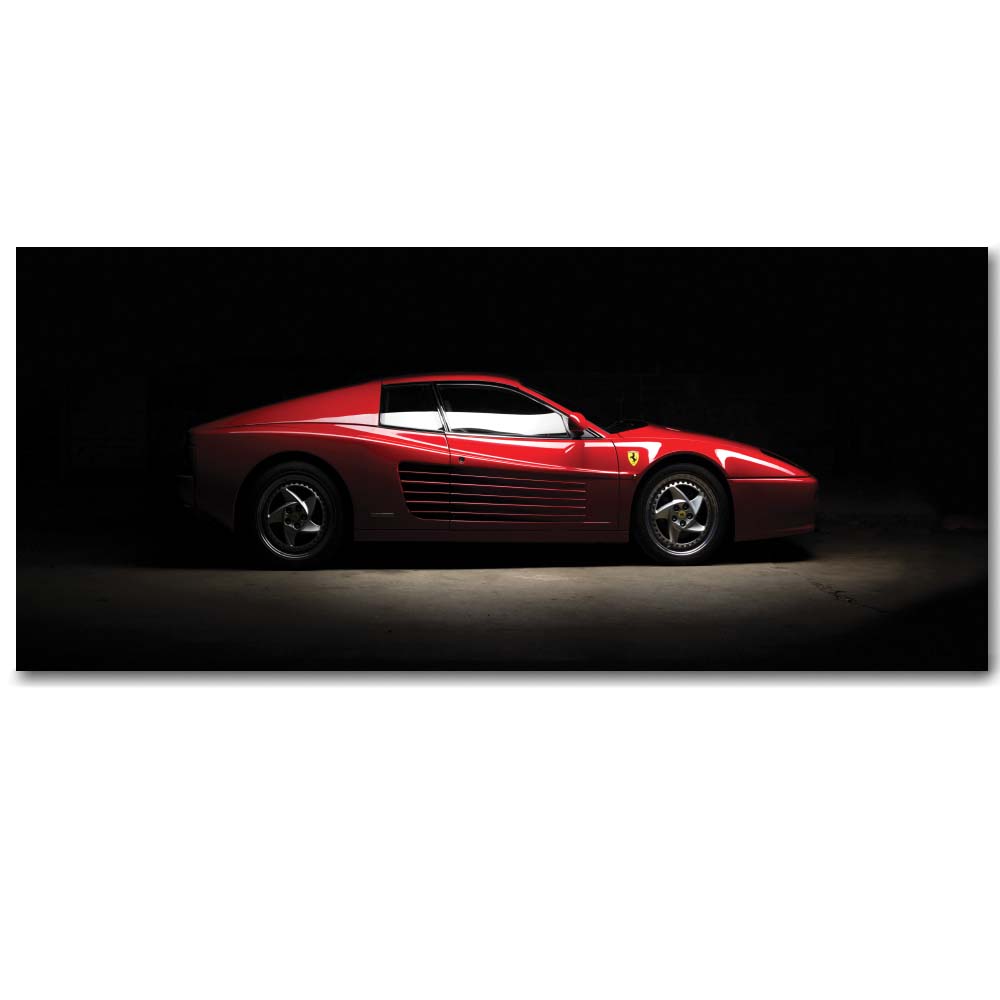Ferrari målning på mörk bakgrund