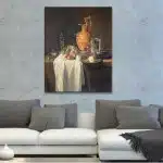 Stillebenmålning med vattenkanna, vaser och granatäpple Stillebenmålning storlek: XXS|XS|S|M|L|XL|XXL