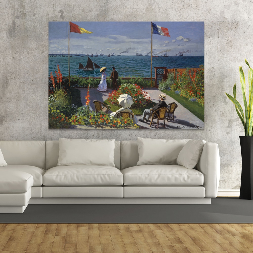Målning Monet Terrace i Sainte-Adresse Målning Artist Målning Monet storlek: XXS|XS|S|M|L|XL|XXL