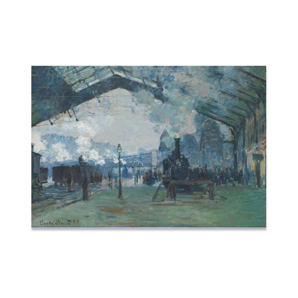 Målning Monet Gare Saint-Lazare Målning Konstnär Målning Monet storlek: XXS|XS|S|M|L|XL|XXL