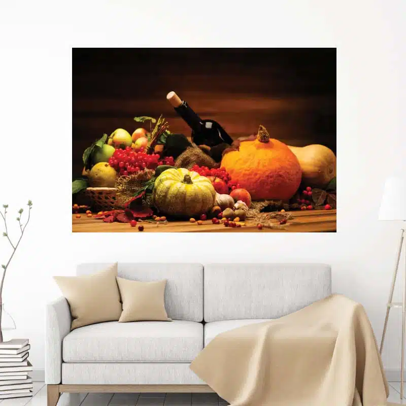 Stillebenmålning vin och grönsaker Stillebenmålning Natur storlek: XS|S|M|L|XL|XXL