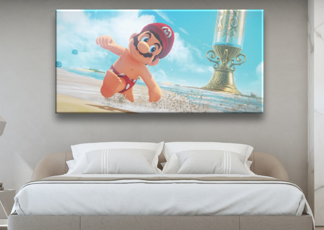 Bord Super Mario på stranden Originalbord Geek Table Super Mario storlek: XXS|XS|S|M|L|XL|XXL
