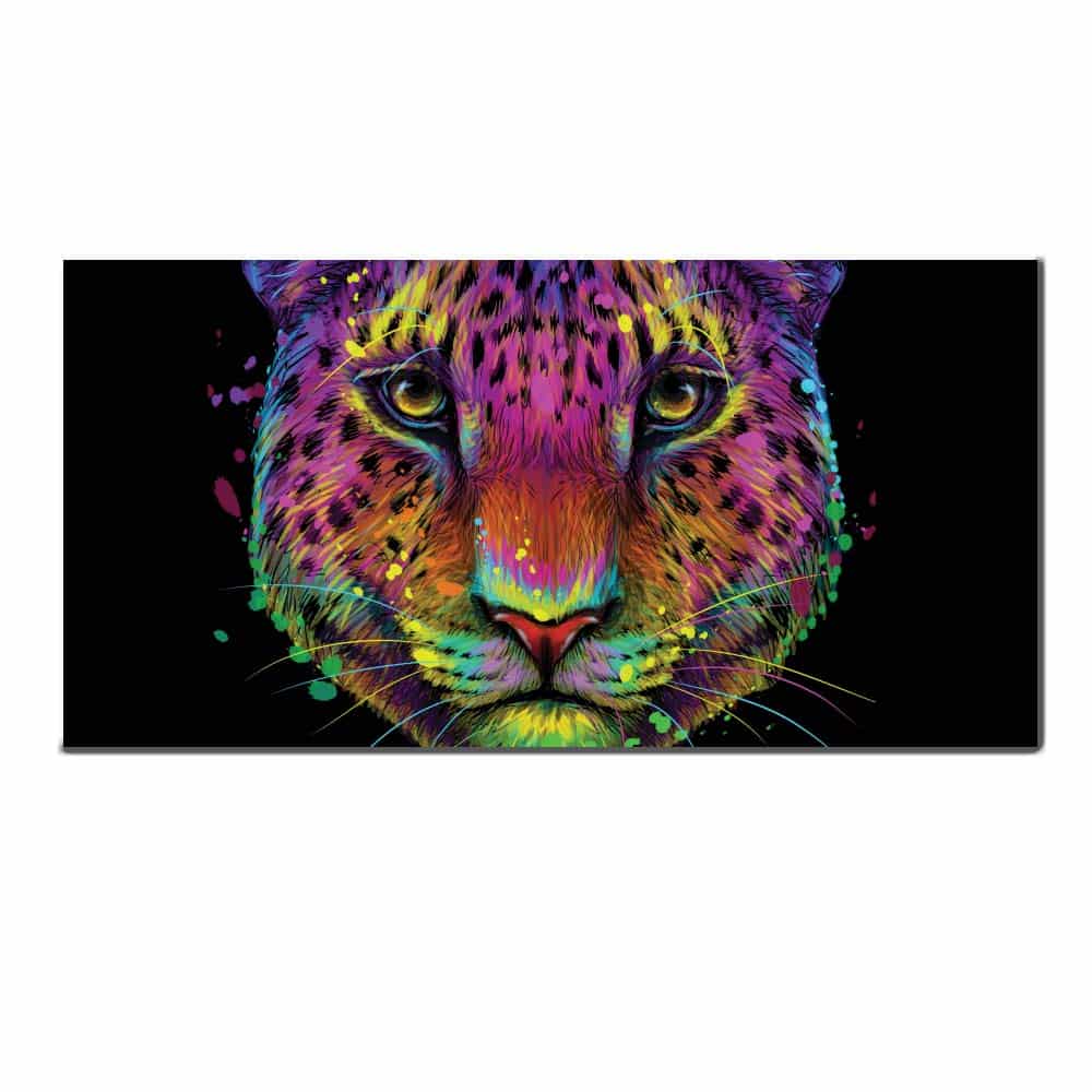 Pop art leopard målning