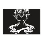 Manga board vegeta svart och vit Geek board Dragon Ball Z Manga board storlek: XXS|XS|S|M|L|XL|XXL