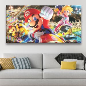 Bord Mario Kart race Original målningar Geek Table Super Mario storlek: XXS|XS|S|M|L|XL|XXL