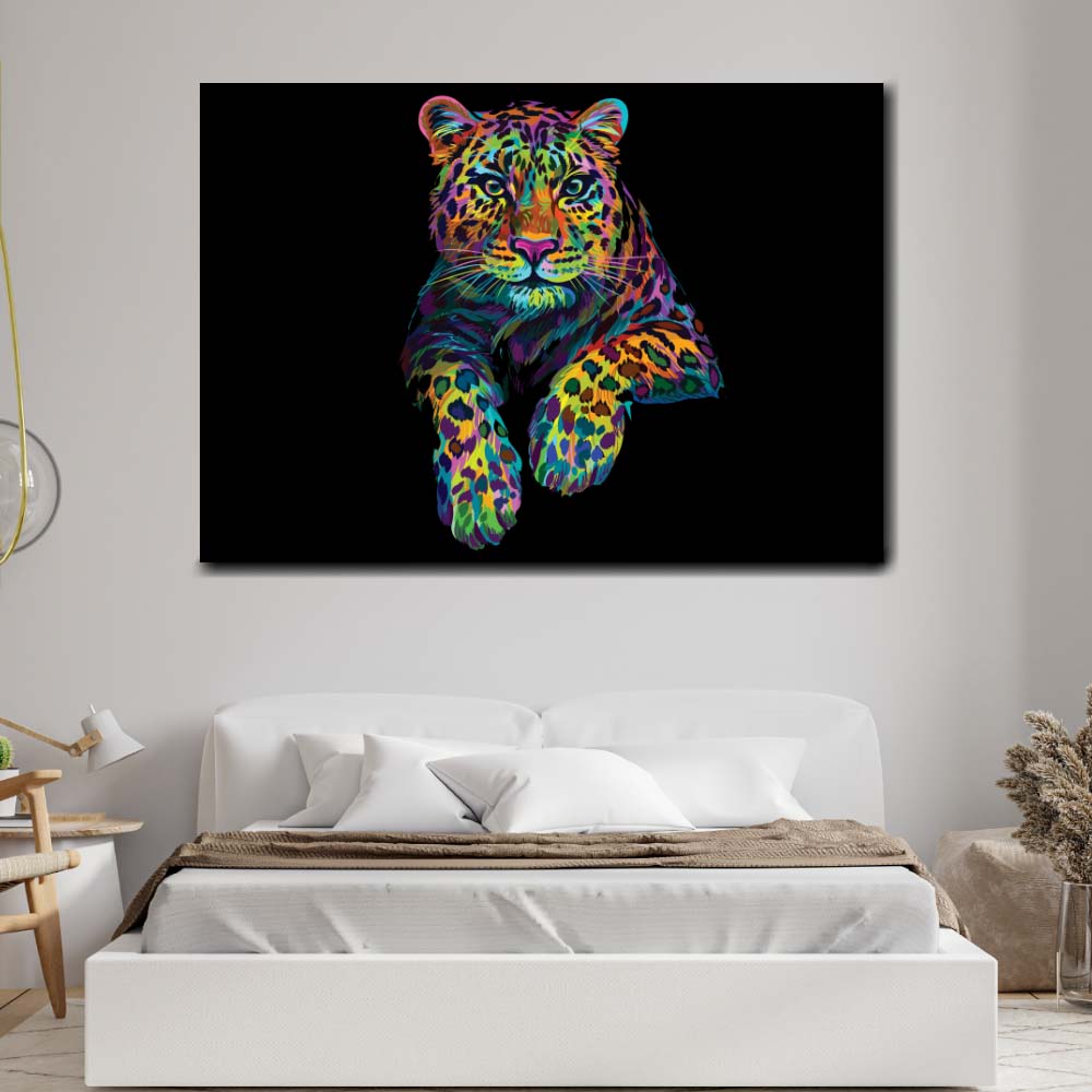 Pop art leopardtryck storlek: XS|S|M|L|XL|XXL