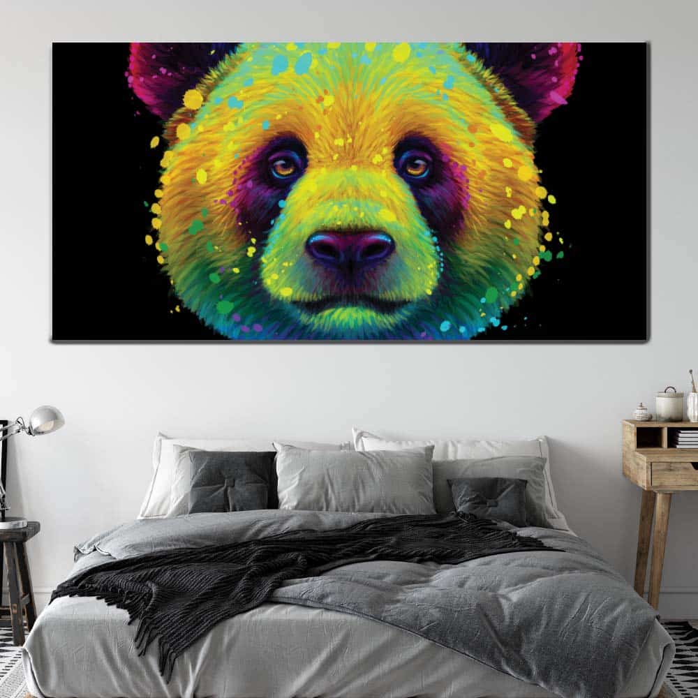 Pop art panda målning
