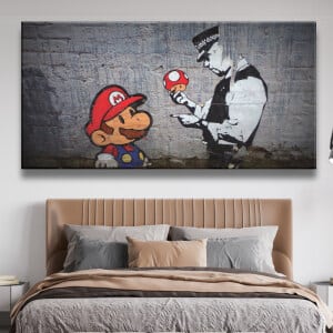 Super Mario-bräda med polis Original brädor Geek-bräda Super Mario-bräda storlek: XXS|XS|S|M|L|XL|XXL