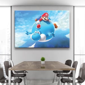 Bord Mario och Yoshi i luften Originalbord Geek-bord Super Mario storlek: XXS|XS|S|M|L|XL|XXL