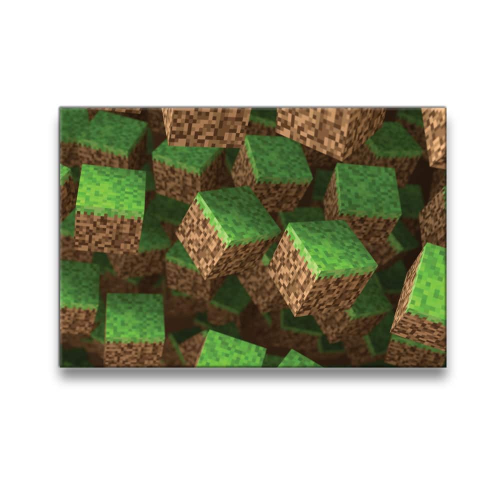 Minecraft-bord trädgårdsklossar Pop Art-bord Geek-bord Minecraft storlek: XS|S|M|L|XL|XXL