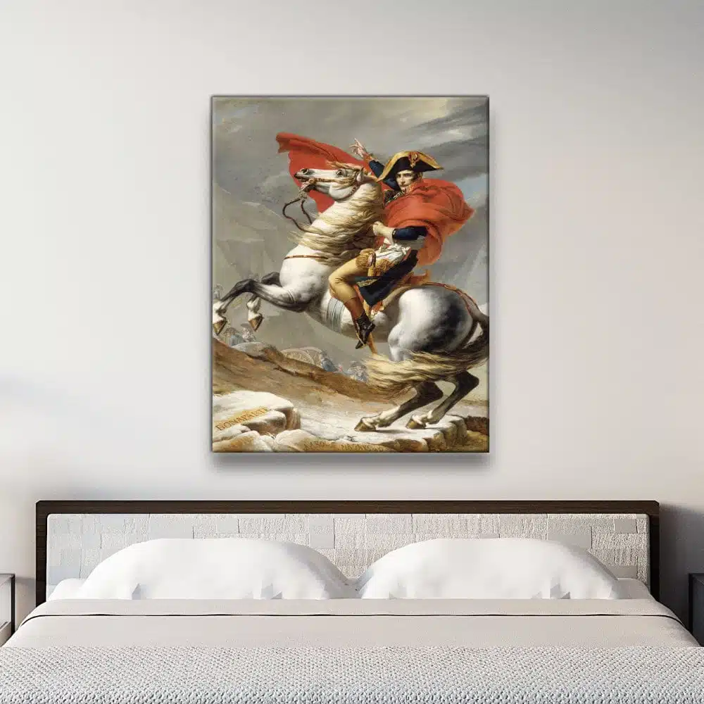 Målning Napoleon Bonaparte korsar Alperna Målning Napoleon storlek: XS|S|M|L|XL|XXL