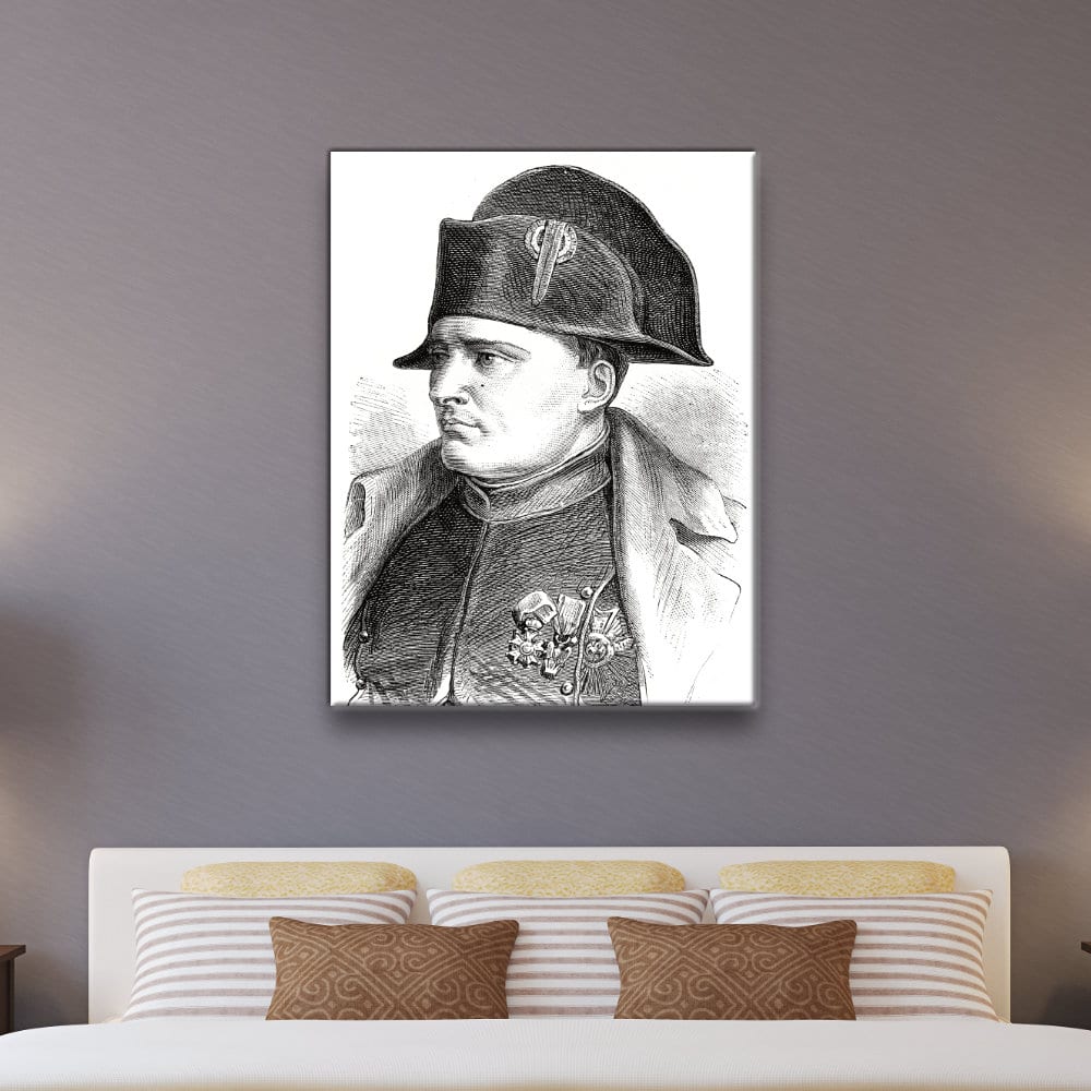 Napoleon Bonaparte självporträtt målning vintage Napoleon målning storlek: XS|S|M|L|XL|XXL