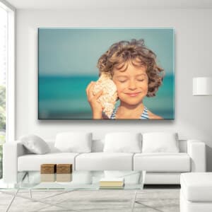 Barnens skalbild med valross. God kvalitet, original, för att hänga på väggen ovanför soffan i ett hus