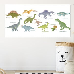 Dinosauriebild för barn. Bra kvalitet, original, att hänga på väggen i ett hus