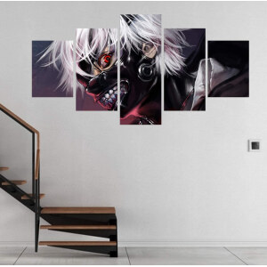 Bild på hjälten i den berömda manga Tokyo Ghoul
